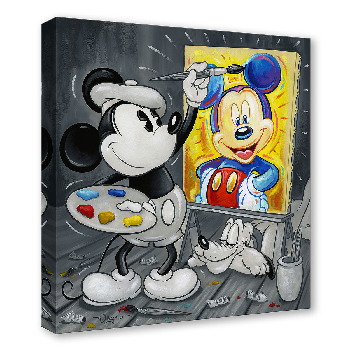 Tim Rogerson Mickey Paints Mickey (SN)